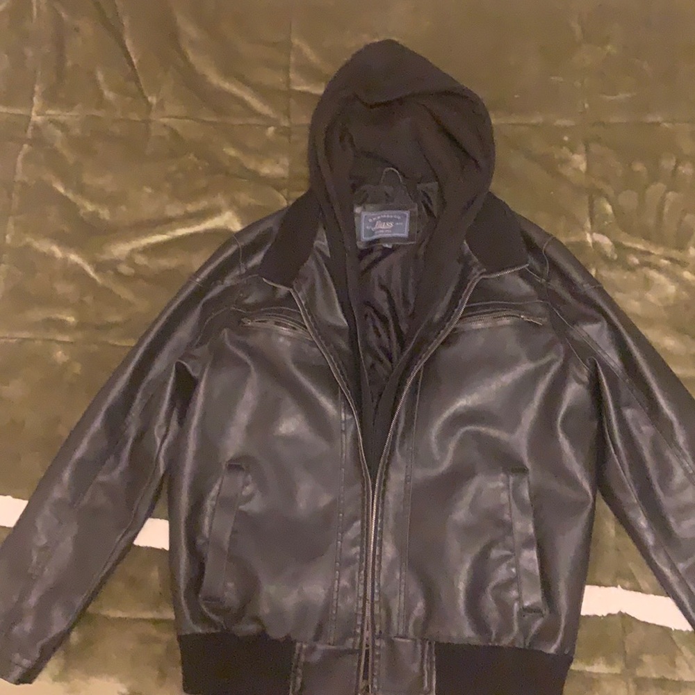 G.H. Bass and company black leather jacket - Picture 1 of 3